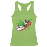 Funny Baseball St Patricks Day Home Plate Drip Racerback Tank Top