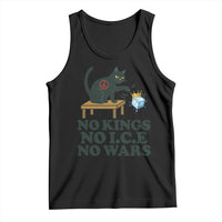 No Kings No Ice No Wars Cat Tank Top Funny Political Freedom Activist