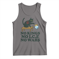 No Kings No Ice No Wars Cat Tank Top Funny Political Freedom Activist