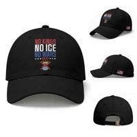No Kings No Ice No Wars 8647 Baseball Cap Rejecting Kings Anti Authoritarian