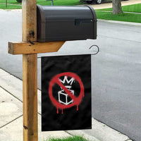 No Kings No Ice Protest Garden Flag Vintage Political Stop Sign Graffiti Graphic