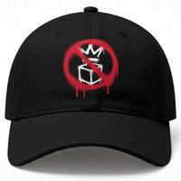 No Kings No Ice Protest Baseball Cap Vintage Political Stop Sign Graffiti Graphic