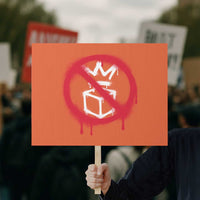 No Kings No Ice Protest Protest Sign Vintage Political Stop Sign Graffiti Graphic