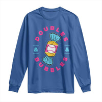 Doubles and Bubbles Baseball Candy Gum Long Sleeve Shirt