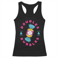 Doubles and Bubbles Baseball Candy Gum Racerback Tank Top