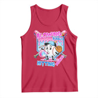 Baseball Blowing Bubbles Hitting Doubles Tank Top Sports Bubble Gum Lover