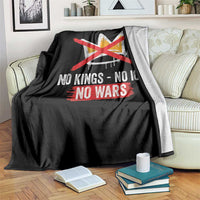 No Kings Protest Throw Blanket No Kings No Ice No Wars Anti Monarchy Statement