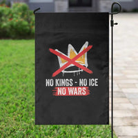 No Kings Protest Garden Flag No Kings No Ice No Wars Anti Monarchy Statement