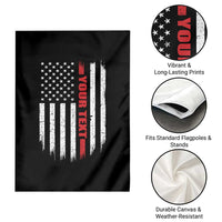 Personalized Firefighter Garden Flag Custom Text Name Vintage American Flag Patriot Fireman Gift