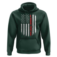 Personalized Firefighter Hoodie Custom Text Name Vintage American Flag Patriot Fireman Gift