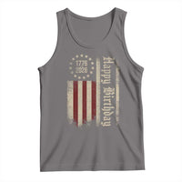 250th Birthday US July 4th 1776 2026 American Flag Tank Top