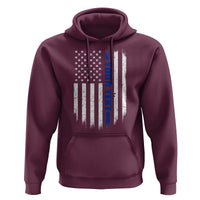 Personalized Police Hoodie Custom Text Name Vintage American Flag Law Enforcement Gift