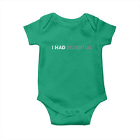 I Had Potential Baby Onesie Physics Science Teacher Humor