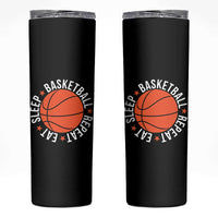 Basketball Lover Skinny Tumbler Eat Sleep Basketball Repeat - Wonder Print Shop