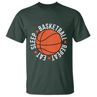 Basketball Lover T Shirt Eat Sleep Basketball Repeat - Wonder Print Shop