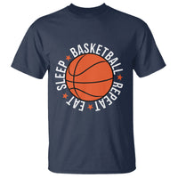 Basketball Lover T Shirt Eat Sleep Basketball Repeat - Wonder Print Shop