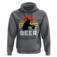 Funny Bear Deer Hoodie Vintage Retro Beer Mug - Wonder Print Shop