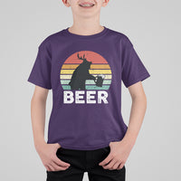 Funny Bear Deer T Shirt For Kid Vintage Retro Beer Mug - Wonder Print Shop