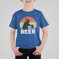 Funny Bear Deer T Shirt For Kid Vintage Retro Beer Mug - Wonder Print Shop