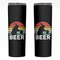 Funny Bear Deer Skinny Tumbler Vintage Retro Beer Mug - Wonder Print Shop
