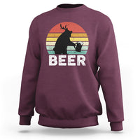 Funny Bear Deer Sweatshirt Vintage Retro Beer Mug - Wonder Print Shop