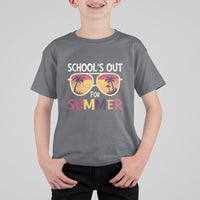 Schools Out For Summer T Shirt For Kid End Of School Retro Sunglasses Summer Vacation - Wonder Print Shop