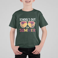 Schools Out For Summer T Shirt For Kid End Of School Retro Sunglasses Summer Vacation - Wonder Print Shop