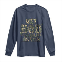 Funny Veteran Vet Bod Like A Dad Bod But With More Back Pain Long Sleeve Shirt