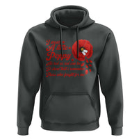 I Wear A Little Poppy Memorial Day Hoodie Veterans Day USA Red Poppy Flower