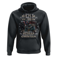 I Stand For Our Flag I Kneel For The Cross Proud Christian Veteran Hoodie