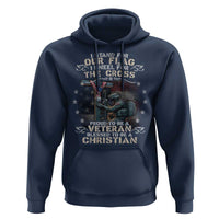 I Stand For Our Flag I Kneel For The Cross Proud Christian Veteran Hoodie