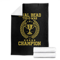 Funny #1 Anal Bead Tug O War Champion Throw Blanket Adult Humor Cringe - Wonder Print Shop