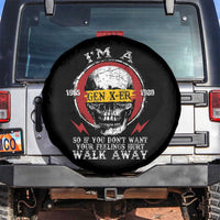 Funny I Am A Gen X-er Spare Tire Cover So If You Dont Want Your Feeling Hurt Walk Away Vintage Skull - Wonder Print Shop