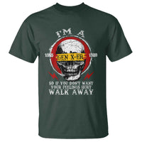 Funny I Am A Gen X-er T Shirt So If You Dont Want Your Feeling Hurt Walk Away Vintage Skull - Wonder Print Shop