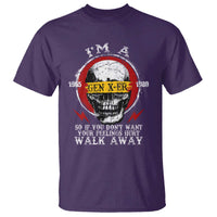 Funny I Am A Gen X-er T Shirt So If You Dont Want Your Feeling Hurt Walk Away Vintage Skull - Wonder Print Shop