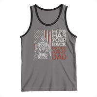 My Son Has Your Back Proud Army Dad Tank Top Military Father
