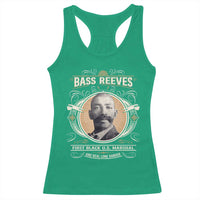 Bass Reeves First Black US Marshal And Real Lone Ranger Racerback Tank Top African American Cowboy