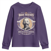 Bass Reeves First Black US Marshal And Real Lone Ranger Youth Sweatshirt African American Cowboy