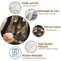 Bass Reeves True To The Badge Throw Blanket African American Cowboy Marshal Black History Month - Wonder Print Shop