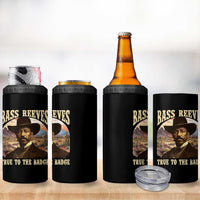Bass Reeves True To The Badge 4 in 1 Can Cooler Tumbler African American Cowboy Marshal Black History Month