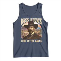 Bass Reeves True To The Badge Tank Top African American Cowboy Marshal Black History Month