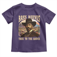 Bass Reeves True To The Badge Toddler T Shirt African American Cowboy Marshal Black History Month