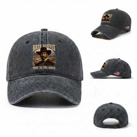 Bass Reeves True To The Badge Washed Cotton Baseball Cap African American Cowboy Marshal Black History Month