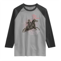 Bass Reeves Raglan Shirt African American Cowboy Marshal Black History Month TS11