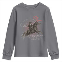 Bass Reeves Youth Sweatshirt African American Cowboy Marshal Black History Month TS11