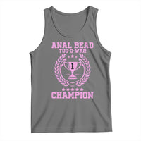 Funny #1 Anal Bead Tug O War Champion Tank Top Pink Adult Humor Cringe