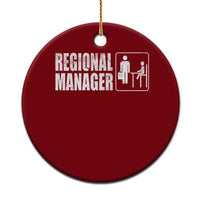 Regional Manager Ceramic Ornament Funny Dad Baby Matching