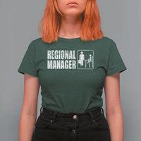 Regional Manager T Shirt For Women Funny Dad Baby Matching