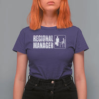 Regional Manager T Shirt For Women Funny Dad Baby Matching