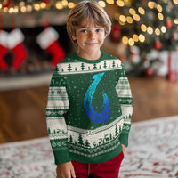 Tribal Makau Hawaiian Fish Hook Pacific Islander Hawaiian Ugly Christmas Sweater